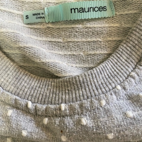 Polkadotted 3/4 Length Sleeve Top | Size Small Maurices - Picture 3 of 8